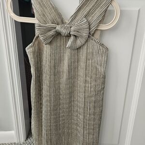 Elegant Kids Mini Dress in Silver